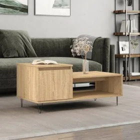 Mesa de centro madera contrachapada roble Sonoma 100x50x45 cm de , Mesas de centro - Ref: Foro24-830831, Precio: 46,20 €, Des...