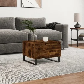 Mesa de centro madera de ingeniería roble ahumado 50x46x35 cm de , Mesas de centro - Ref: Foro24-830886, Precio: 43,10 €, Des...
