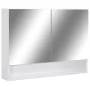 Armario de baño con espejo MDF blanco 80x15x60 cm de vidaXL, Tocadores de baño - Ref: Foro24-323604, Precio: 135,33 €, Descue...