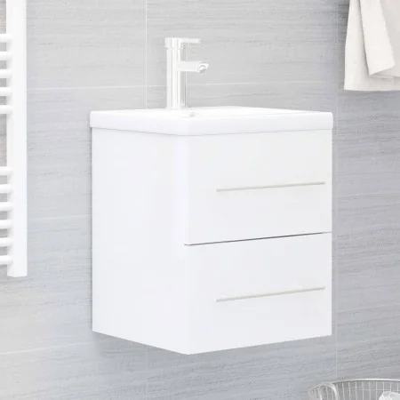 Mueble de lavabo madera ingeniería blanco brillo 41x38,5x48 cm de , Muebles de baño - Ref: Foro24-804689, Precio: 48,84 €, De...
