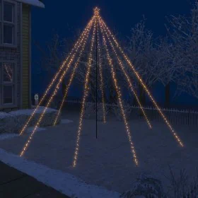 Luces de árbol cascada de Navidad interior exterior 800 LED 5 m de , Arboles de navidad - Ref: Foro24-51296, Precio: 103,64 €...