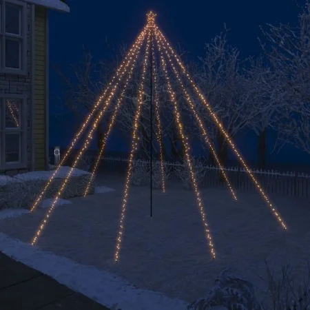 Luces de árbol cascada de Navidad interior exterior 800 LED 5 m de , Arboles de navidad - Ref: Foro24-51296, Precio: 103,64 €...