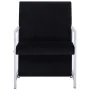 Sillón con patas cromadas de terciopelo negro de , Sillones - Ref: Foro24-282157, Precio: 90,94 €, Descuento: %