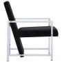 Armchair with chrome legs and black velvet by , Armchairs - Ref: Foro24-282157, Price: 90,94 €, Discount: %