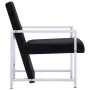 Sillón con patas cromadas de terciopelo negro de , Sillones - Ref: Foro24-282157, Precio: 90,94 €, Descuento: %