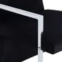 Armchair with chrome legs and black velvet by , Armchairs - Ref: Foro24-282157, Price: 90,94 €, Discount: %