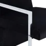Sillón con patas cromadas de terciopelo negro de , Sillones - Ref: Foro24-282157, Precio: 90,94 €, Descuento: %