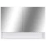 Armario de baño con espejo MDF blanco 80x15x60 cm de vidaXL, Tocadores de baño - Ref: Foro24-323604, Precio: 135,33 €, Descue...