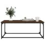 Mesa de centro madera y hierro roble marrón 102x50x40 cm de , Mesas de centro - Ref: Foro24-823301, Precio: 47,34 €, Descuent...
