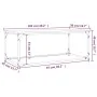 Mesa de centro madera y hierro roble marrón 102x50x40 cm de , Mesas de centro - Ref: Foro24-823301, Precio: 47,34 €, Descuent...