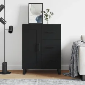 Aparador de madera de ingeniería negro 69,5x34x90 cm de , Aparadores - Ref: Foro24-830285, Precio: 150,54 €, Descuento: %