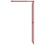 Shower door screen with transparent red ESG glass 90x195 cm by , Shower walls and screens - Ref: Foro24-154944, Price: 124,07...
