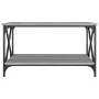 Center table made of gray Sonoma wood and iron, measuring 80x50x45 cm. by , Coffee table - Ref: Foro24-823320, Price: 53,97 €...