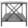 Center table made of gray Sonoma wood and iron, measuring 80x50x45 cm. by , Coffee table - Ref: Foro24-823320, Price: 53,97 €...