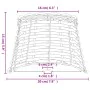 Pantalla para lámpara mimbre marrón Ø20x15 cm de , Pantallas para lámparas - Ref: Foro24-364389, Precio: 16,12 €, Descuento: %