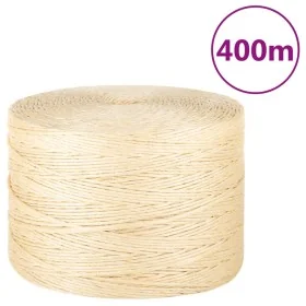 Cuerda 100% sisal 3 mm 400 m de , Sogas y cuerdas metálicas - Ref: Foro24-155005, Precio: 29,43 €, Descuento: %