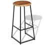Kitchen bar stools, set of 2, solid teak wood by , Kitchen stools - Ref: Foro24-243459, Price: 220,66 €, Discount: %