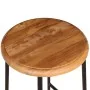 Kitchen bar stools, set of 2, solid teak wood by , Kitchen stools - Ref: Foro24-243459, Price: 220,66 €, Discount: %