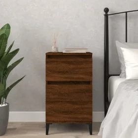 Bedside table in brown oak color, 40x35x70 cm by , Nightstands - Ref: Foro24-819722, Price: 48,32 €, Discount: %