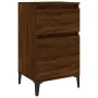 Mesita de noche color roble marrón 40x35x70 cm de , Mesitas de noche - Ref: Foro24-819722, Precio: 48,32 €, Descuento: %