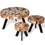 Set aus 3 massiven recycelten Holz-Couchtischen von , Couchtisch - Ref: Foro24-244229, Preis: 336,49 €, Rabatt: %