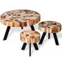 Set aus 3 massiven recycelten Holz-Couchtischen von , Couchtisch - Ref: Foro24-244229, Preis: 336,49 €, Rabatt: %