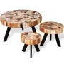 Set aus 3 massiven recycelten Holz-Couchtischen von , Couchtisch - Ref: Foro24-244229, Preis: 336,49 €, Rabatt: %