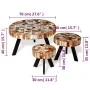 Set aus 3 massiven recycelten Holz-Couchtischen von , Couchtisch - Ref: Foro24-244229, Preis: 336,49 €, Rabatt: %