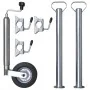 Rueda jockey de remolque con 2 soportes 1 abrazadera dividida de , Tráilers para mercancías y transporte - Ref: Foro24-210308...