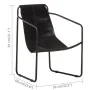 Sillón de relajación de cuero auténtico negro de , Sillones - Ref: Foro24-323727, Precio: 92,59 €, Descuento: %