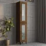 Wall-mounted hanging cabinet in brown oak 34.5x34x90 cm by , Sideboards - Ref: Foro24-817449, Price: 53,26 €, Discount: %