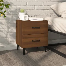 Bedside table in brown oak color, 40x35x47.5 cm by , Nightstands - Ref: Foro24-817295, Price: 53,77 €, Discount: %
