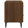 Mesita de noche color roble marrón 40x35x47,5 cm de , Mesitas de noche - Ref: Foro24-817295, Precio: 53,77 €, Descuento: %