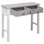 Mesa consola de madera gris 90x30x77 cm de , Mesas auxiliares - Ref: Foro24-284143, Precio: 135,39 €, Descuento: %