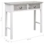 Mesa consola de madera gris 90x30x77 cm de , Mesas auxiliares - Ref: Foro24-284143, Precio: 135,39 €, Descuento: %