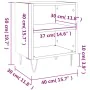 Bedside tables 2 units gray wood concrete 40x30x50 cm by , Nightstands - Ref: Foro24-826789, Price: 51,74 €, Discount: %