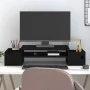 Soporte para monitor madera maciza de pino negro 70x27,5x15 cm de , Bases y elevadores para ordenadores - Ref: Foro24-813968,...