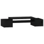 Soporte para monitor madera maciza de pino negro 70x27,5x15 cm de , Bases y elevadores para ordenadores - Ref: Foro24-813968,...