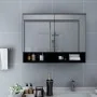 Bathroom cabinet with black mirror 80x15x60 cm by vidaXL, bathroom vanities - Ref: Foro24-323605, Price: 113,66 €, Discount: %