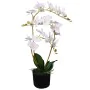 Planta artificial orquídea con macetero 65 cm blanca de , Flora artificial - Ref: Foro24-244423, Precio: 38,56 €, Descuento: %