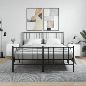 Mesitas noche 2 uds madera ingeniería blanco brillo 40x40x50 cm de , Mesitas de noche - Ref: Foro24-827553, Precio: 49,73 €, ...