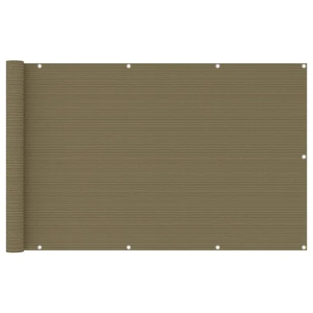 Balkonmarkise aus grauem Taupe-HDPE 120x400 cm. von , Sonnenschirme - Ref: Foro24-310965, Preis: 24,93 €, Rabatt: %