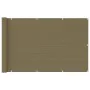 Balkonmarkise aus grauem Taupe-HDPE 120x400 cm. von , Sonnenschirme - Ref: Foro24-310965, Preis: 24,93 €, Rabatt: %