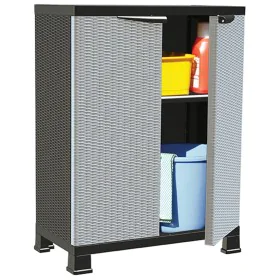 Armario de plástico diseño de ratán 68x39x92 cm de , Taquillas y armarios de almacenamiento - Ref: Foro24-337898, Precio: 120...