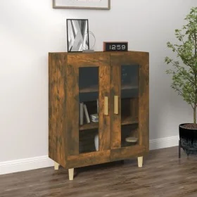 Aparador de madera de ingeniería roble ahumado 69,5x34x90 cm de , Aparadores - Ref: Foro24-817333, Precio: 78,37 €, Descuento: %