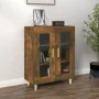 Rauchiger Eichenfurnier-Holzschrank 69,5x34x90 cm von , Sideboards - Ref: Foro24-817333, Preis: 78,37 €, Rabatt: %