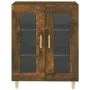 Rauchiger Eichenfurnier-Holzschrank 69,5x34x90 cm von , Sideboards - Ref: Foro24-817333, Preis: 78,37 €, Rabatt: %