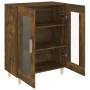 Rauchiger Eichenfurnier-Holzschrank 69,5x34x90 cm von , Sideboards - Ref: Foro24-817333, Preis: 78,37 €, Rabatt: %