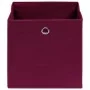 Cajas almacenaje 10 uds tela no tejida rojo oscuro 28x28x28 cm de , Cestas para almacenaje - Ref: Foro24-325201, Precio: 41,3...