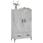 Tall engineered wood sideboard in gray concrete 69.5x31x115 cm by , Sideboards - Ref: Foro24-830328, Price: 87,40 €, Discount: %